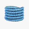 Blue Thunder Wrap Bracelet