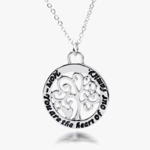 Mom You Are The Heart of Our Family Pendant