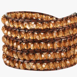 Golden Crystal Wrap Bracelet