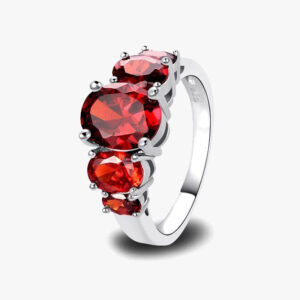 Elegance Garnet  Ring
