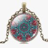 Mandala Flower Locket Necklace