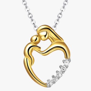 Mother Baby Love Heart Pendant