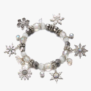 White Christmas Charm Bracelet