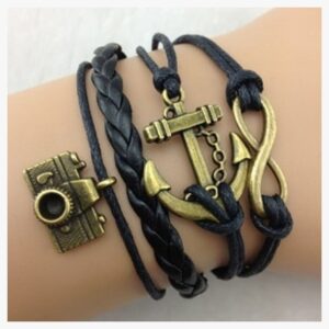 Camera Anchor Infinity Bracelet