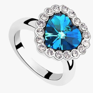 Sapphire Heart Ring