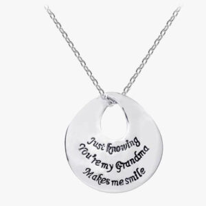 Just Knowing You're My Grandma Makes Me Smile Necklace