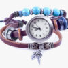 Turquoise Beads Leather Watch