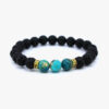 Turquoise Natural Lava Stone Bracelet