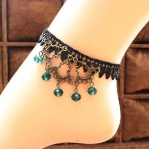 Turquoise Raindrop Anklet