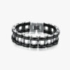 Black Strip Stainless Steel Bracelet