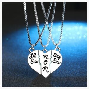 Big-Lil Sister-Mom Pendant Necklace