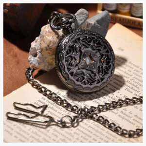 Black Cage Full Hunter Pocket Watch