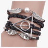 Black Deathly Hallows Bracelet