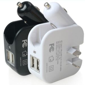 Three-In-One USB Wall & Car Charger - Handle Every Device With Ease