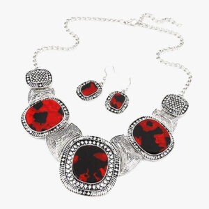 Rhinestone Statement Necklace Set