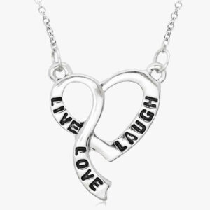 Live Love Laugh Heart Necklace
