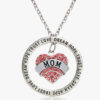 Love Trust Mom Engraved Pendant