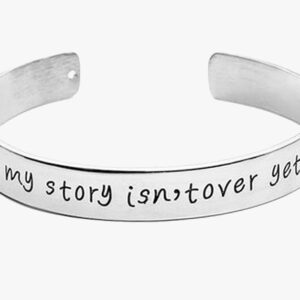 My Story Isn't Over Yet Engraved Bangle