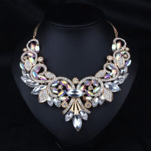Shine Crystal Flower Necklace