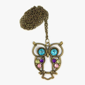 Blue Eyes Owl Pendant
