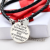 The Love Between A Grandmother and Granddaughter is Forever - Hand Stamped Bracelet