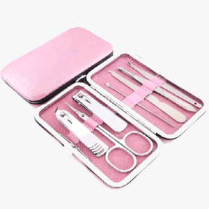 7 Piece Nail Clipper Kit - Comes in a Pink Case - Perfect for Manicure!
