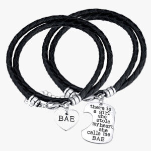 Bae Hand Stamped Bracelet Set