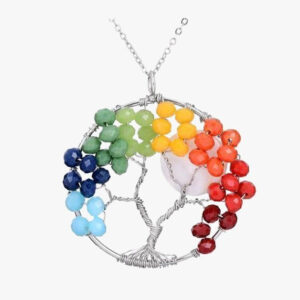 Wisdom Tree Quartz Pendant Necklace