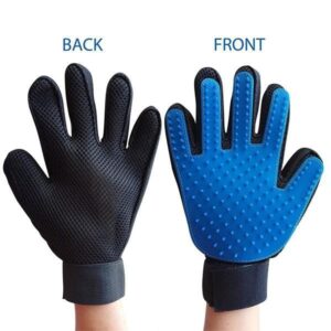 Pet Grooming Gloves - Hair Removing Mitts for Dogs and Cats