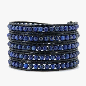 4MM Lapis Natural Stone Wrap Bracelet