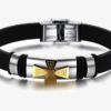 Golden Cross Stainless Steel Men's Bracelet