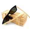 Polarized Vintage Sunglasses with Bamboo Legs