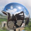 Chrome Motorcycle Helmet