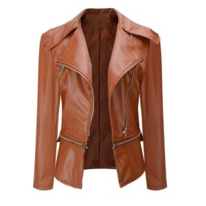 2018 Coat HOT Faux Leather Jacket