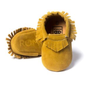 Romirus Baby Moccasins - Cute Suede Leather Booties