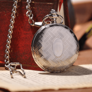 Silver Full Hunter Pocket Watch with Classic and Antique Look - Intricately Designed To Be Perfect Addition to Your Wardrobe